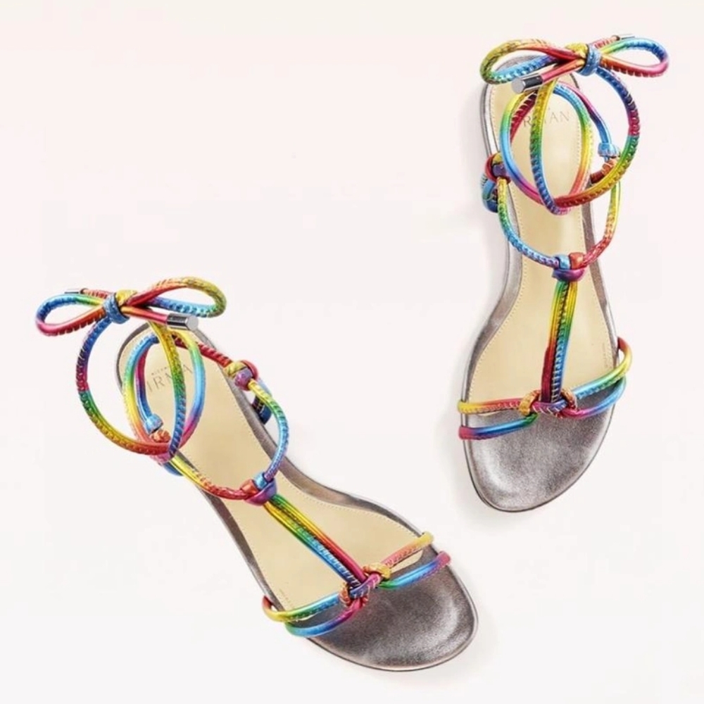 Alexandre Birman Rebecca Knotted Leather Sandals